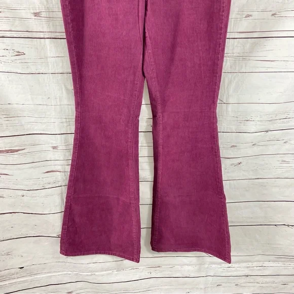 Free People Pants 32 Plum We the Free Jayde Cord High Rise Flare Corduroy - Picture 3 of 15